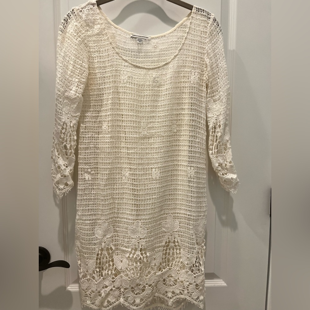 American Eagle romantic boho crochet lace dress